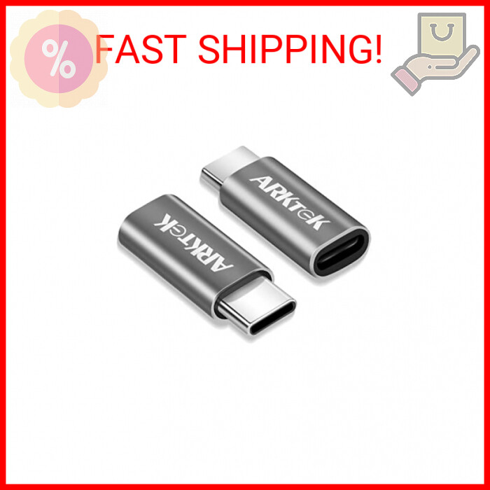 ARKTEK 2-Pack Lighting Adapter to USB-C i OS Lighting (Female) to USB Type C (Ma