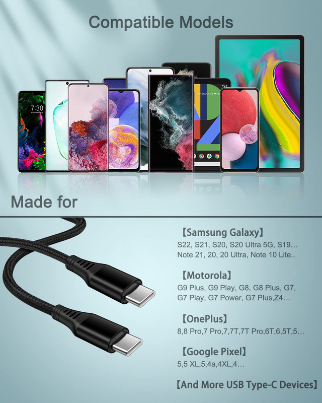 Iphone 17E 17 USB Type C Cable for Apple Iphone 16E/16/15 Plus/17 Pro Max, 6Ft F gallery
