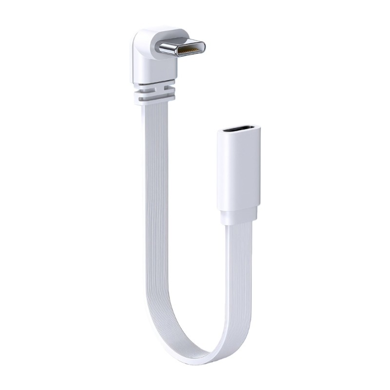 10/20/50cm Short 100W Type C to Type C Cable 90 Degree Elbow Data Cable 480mbps