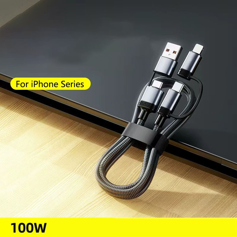 4 In 1 USB C Cable Multi-USB Charging Cable - MAX 100W Fast Charging For All Typ gallery