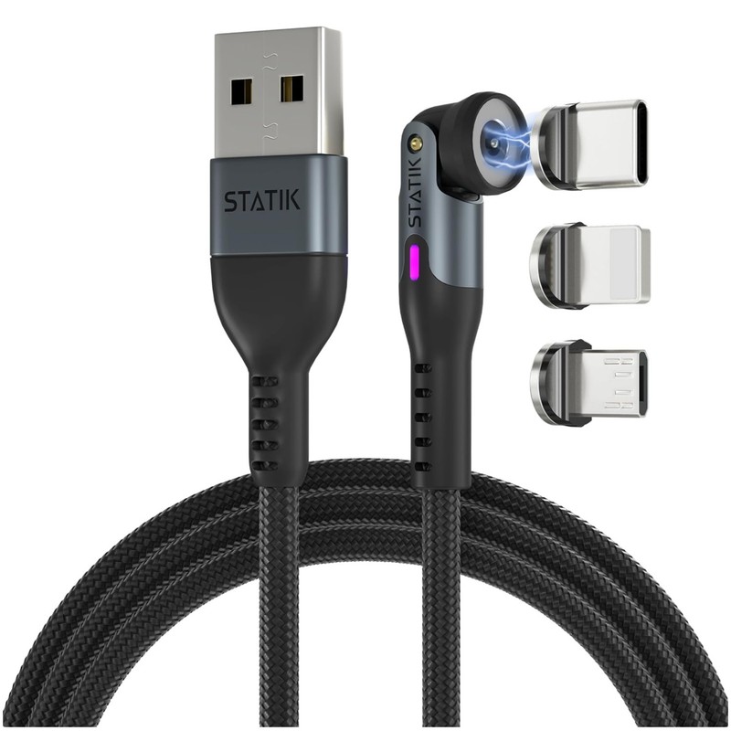 6ft Magnetic Charging Cable – USB C, Micro USB, iProduct