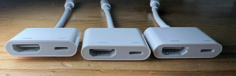 Apple Lightning to HDMI Digital AV Adapter A1438 (3 of them) gallery