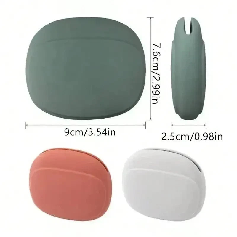Silicone Cell Phone Data Cable Storage Box Travel Earphone Wire Key USB Bag gallery
