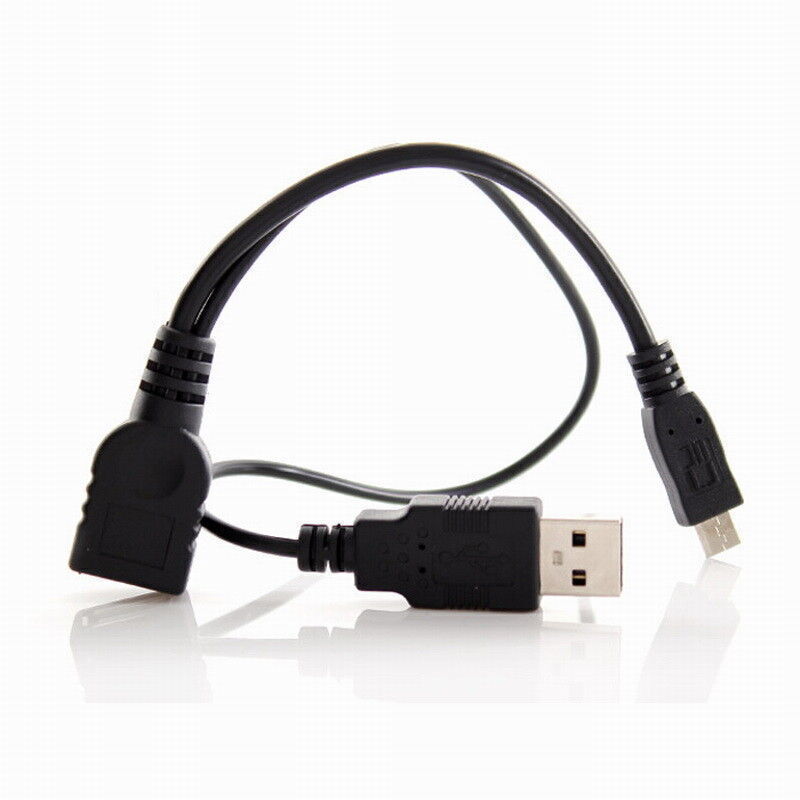 Micro USB Host OTG Cable With USB Power for Galaxy Note3 S4 N5100 N7100 gallery