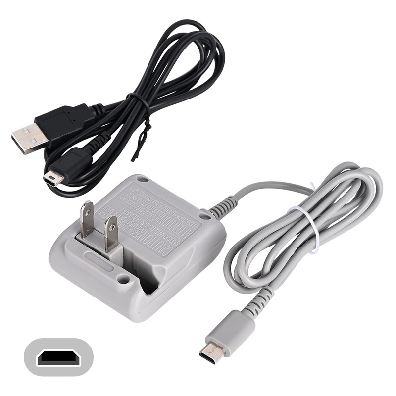 DS Lite Charger Kit, AC Power Adapter & USB Charging Cable for Nintendo DS Li…