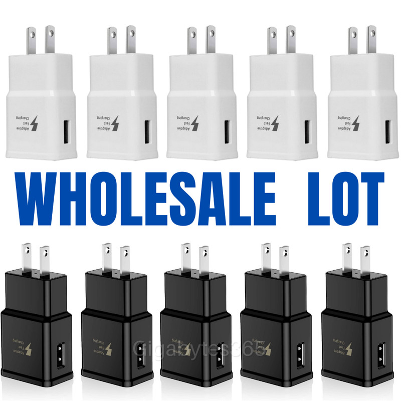 Lot Adaptive Rapid Fast USB Wall Charger Power Adapter Bulk For Samsung S20 S10