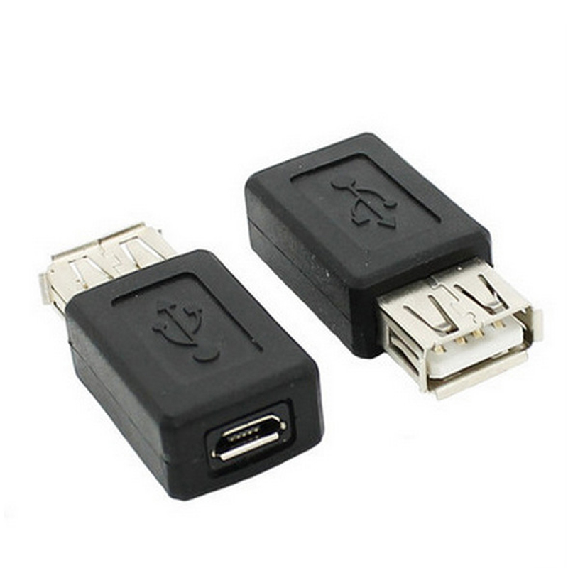 5PCS/lot USB 2.0 A Female to Micro USB B Female 5 Pin Adapter Connector Coupler gallery