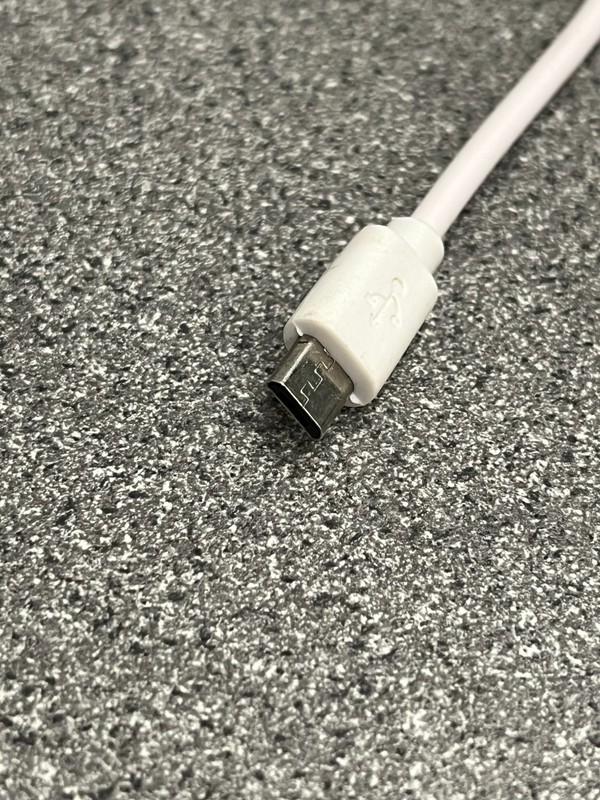 10 in. White Micro USB to USB cord gallery