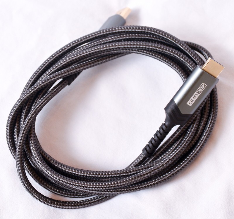 DisplayPort Cable 10ft, JSAUX 21.6Gbps High Speed DP 1.2 Braided Display Port Co gallery