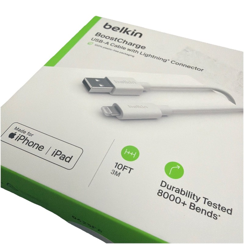 Belkin BOOST CHARGE MFi-Certified Lightning to USB-A 3M/10ft Cable New gallery