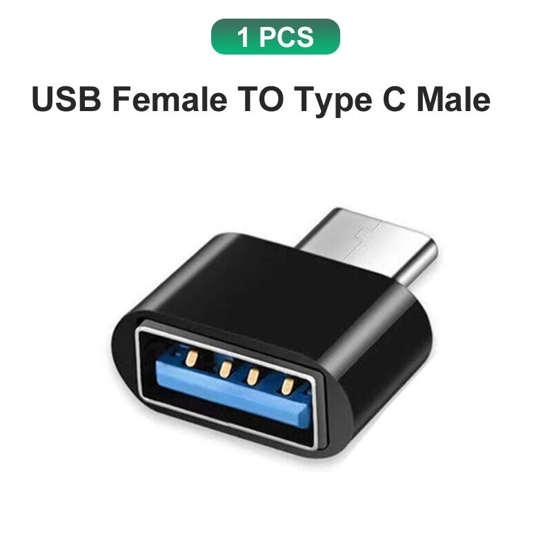 4 Pack USB-C 3.1 Male to USB A Female Adapter Converter OTG Type C Android Phone