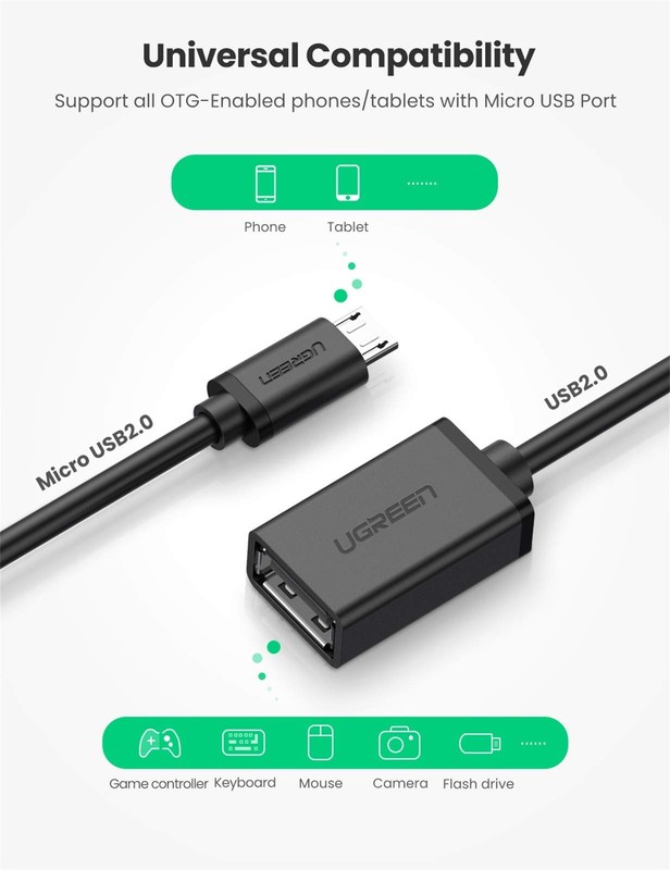 OTG Micro USB Adapter Cable for Android Windows Devices Connect Keyboard Mouse gallery