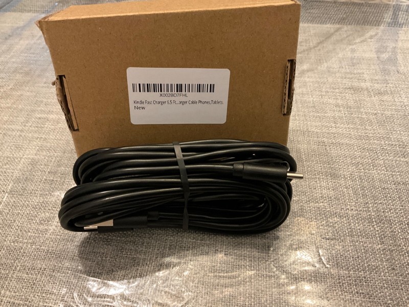 LOT OF 2 NEW USB C & USB MICRO B CORD 6.5’ CELL PHONE TABLET KINDLE CHARGER gallery