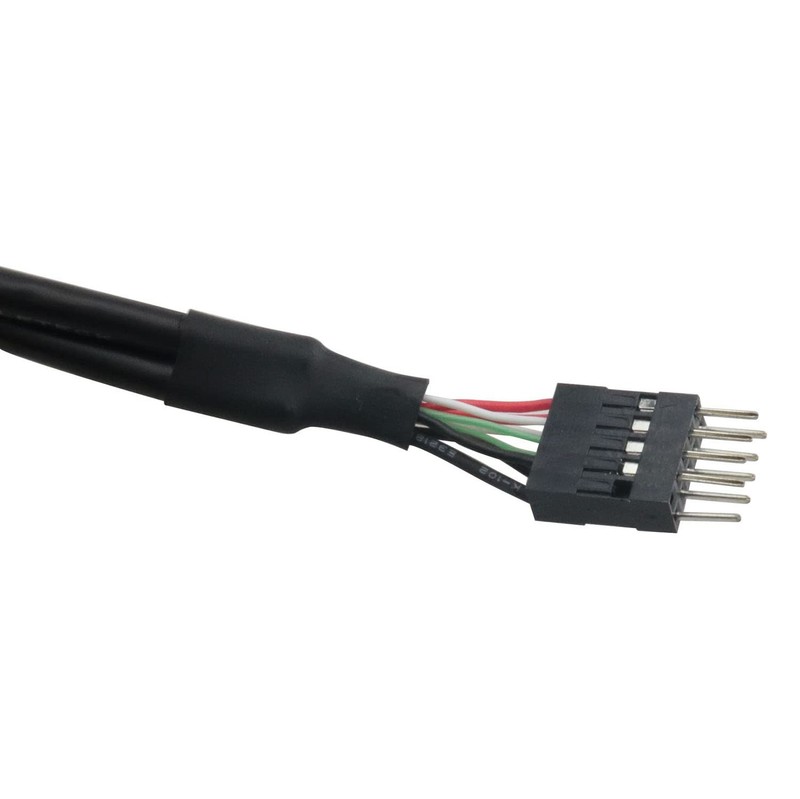 515mm Black USB 2.0 9Pin Male To 9Pin Female Adapter Extension Cord PC gallery