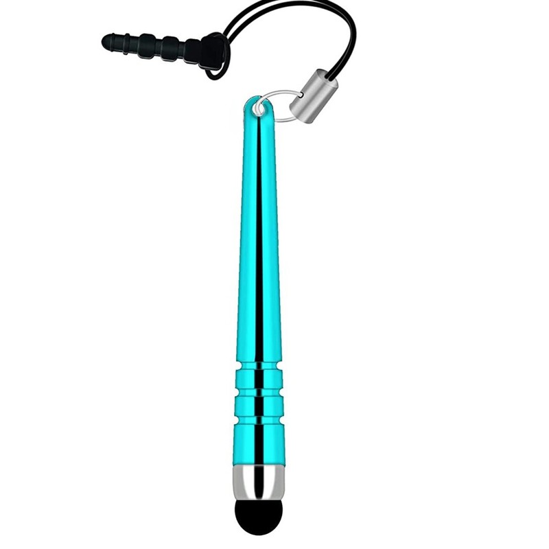 Blue Stylus Touch Pen Aluminum Compact for Phones