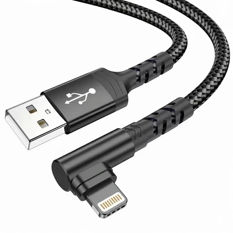 For iPhone Charger Cable Heavy Duty Braided USB Charging Lead Data Sync 1M 2M 3M