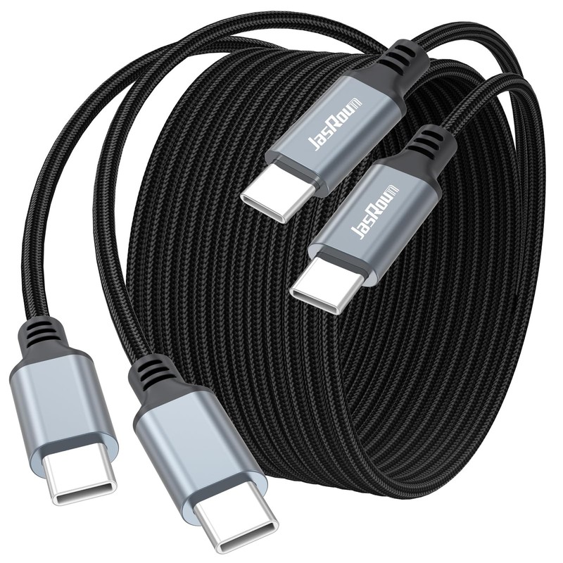 15 ft USB C Cable Fast Charging 100W 2Pack, Extra Long USBC to Type-C Charger...