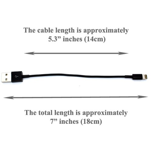 For iPhone 11 12 13 14 SE XR XS Charger Short USB Cable Cord Power Wire Fast gallery
