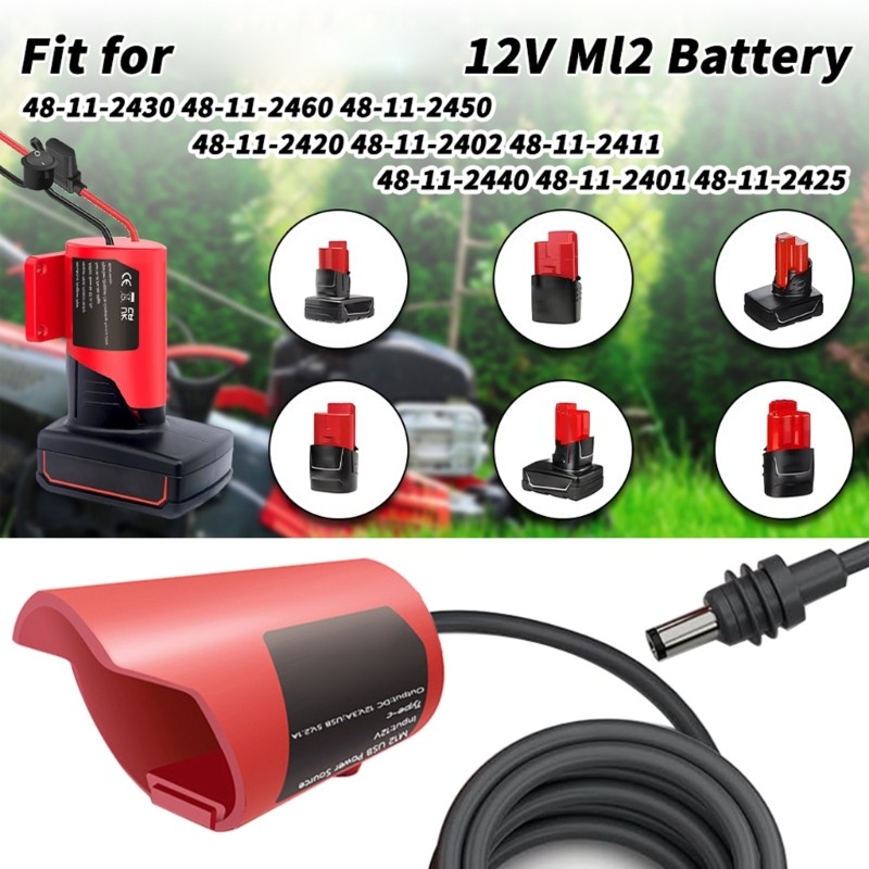 18W Battery Power Cable Outdoor Travel Adapter for Battery Adapter Connector