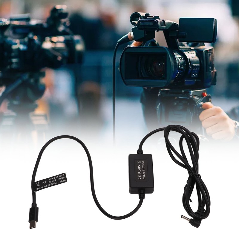 USB C To DC Power Cable Plastic Adjustable USB Wire For Monitor Digital Camera