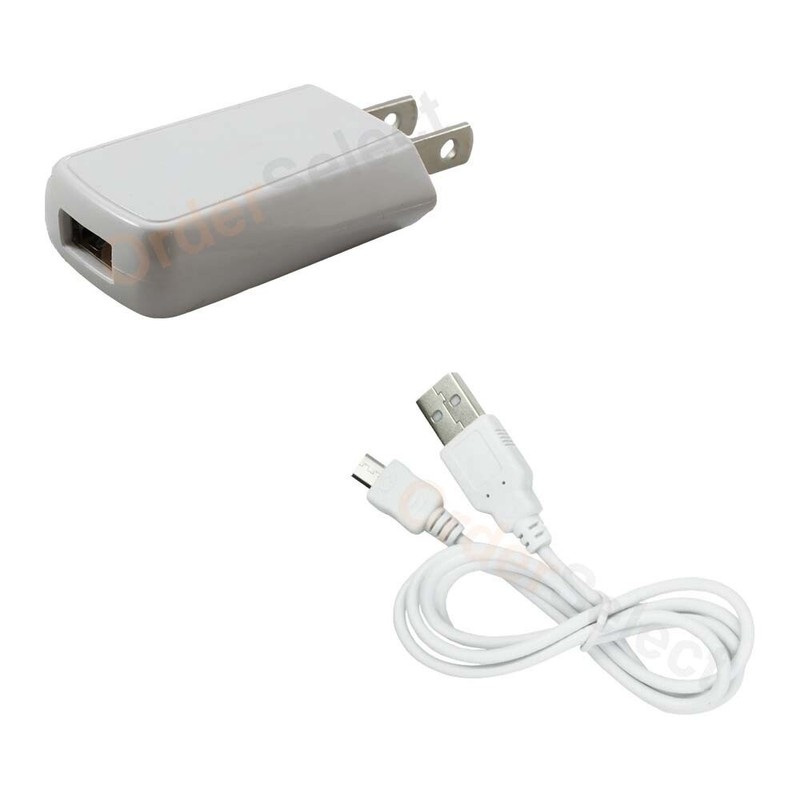 Wall Charger+USB Micro Cable for Motorola Moto E/E4/E4 Plus/E5/E5 Cruise/E5 Play