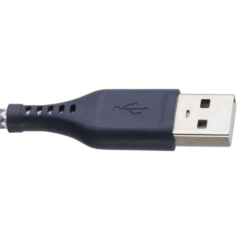 Ventev 6-Foot Braided High Speed USB-A to 8-Pin Cable - Gray gallery