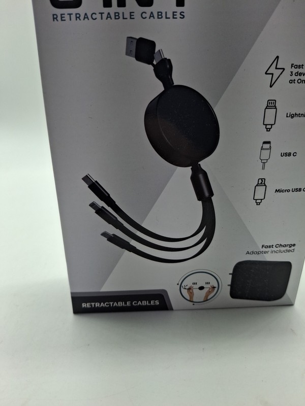 NEW Phunkee Tree 6-In-1 Retractable Cable SWEET SOUR TECH W/ FAST CHARGE ADAPTER gallery