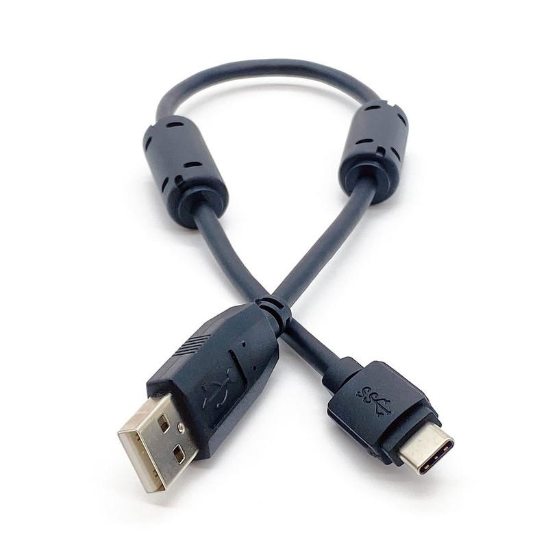 Digirig Shielded Short USB-A to USB-C Cable with Ferrites gallery