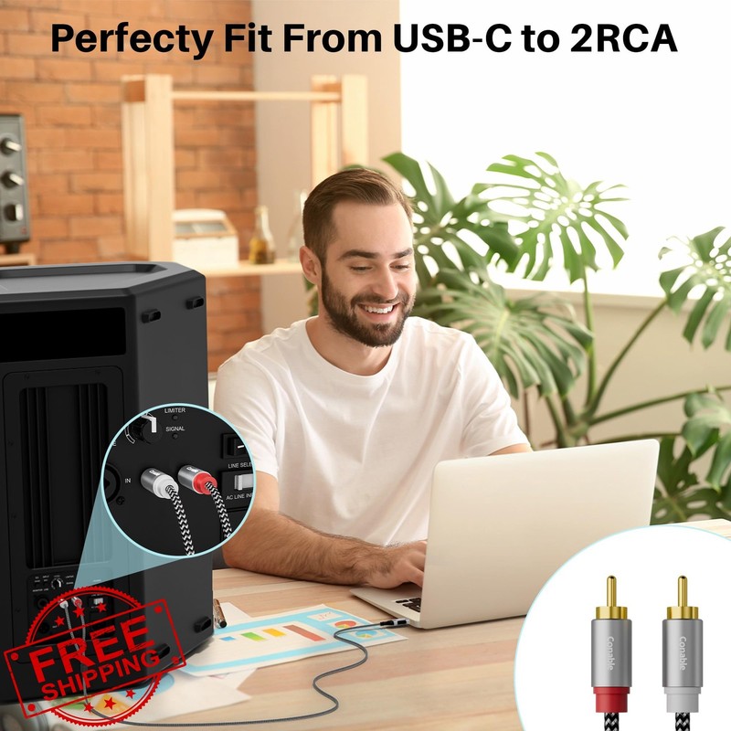 Conable USB to RCA Cable 25FT gallery