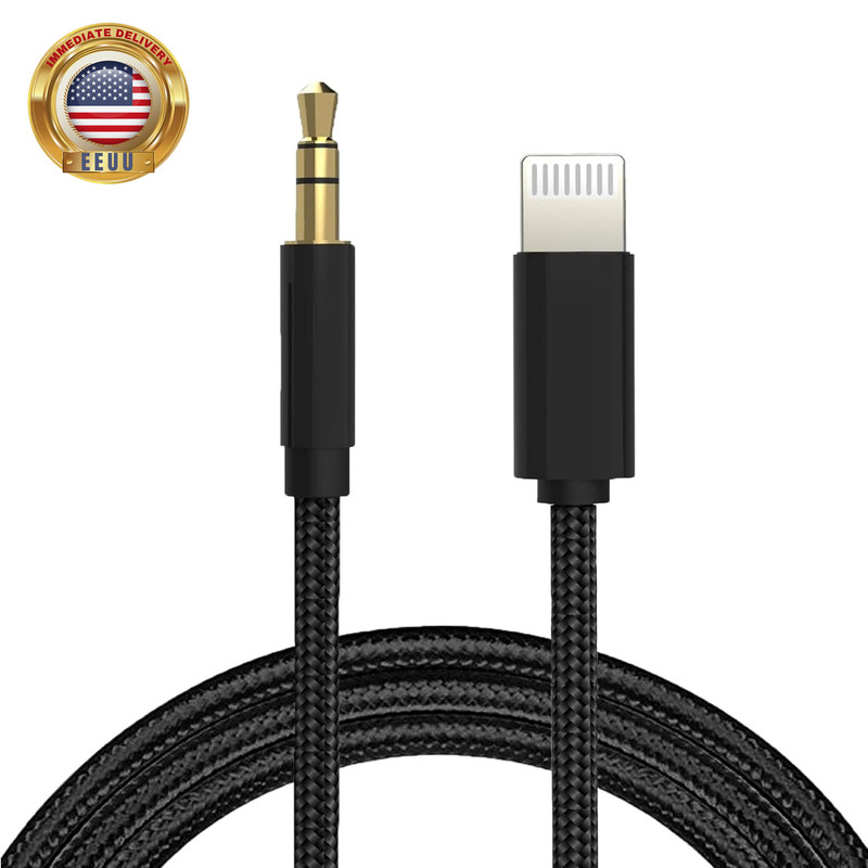 Aux Cord for Iphone,[Apple Mfi Certified] Lightning to 3.5Mm AUX Cable for Car S