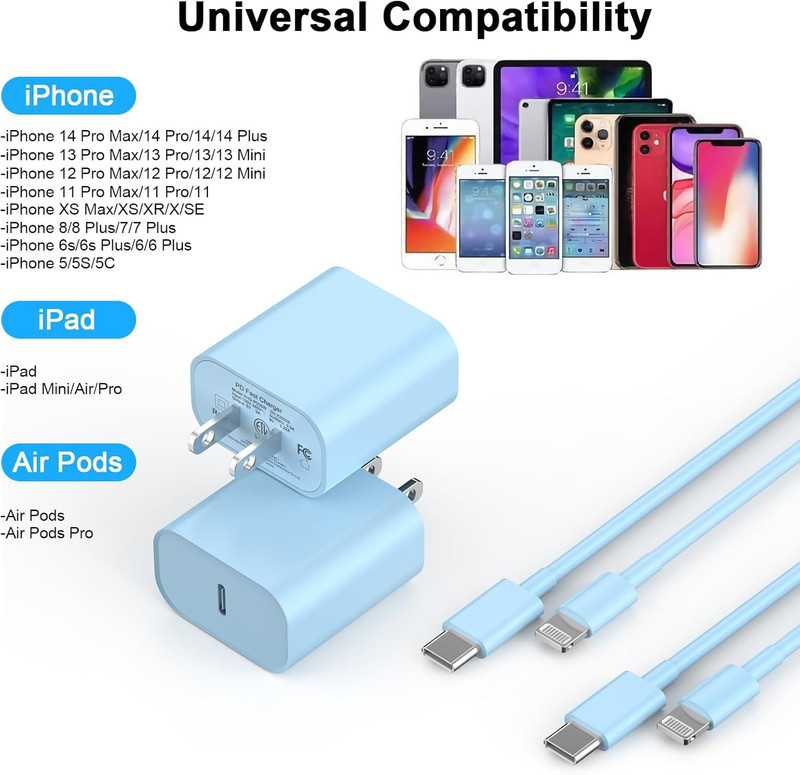 [Apple Mfi Certified] Iphone Charger Fast Charging 6FT Compatible for Iphone 14/ gallery