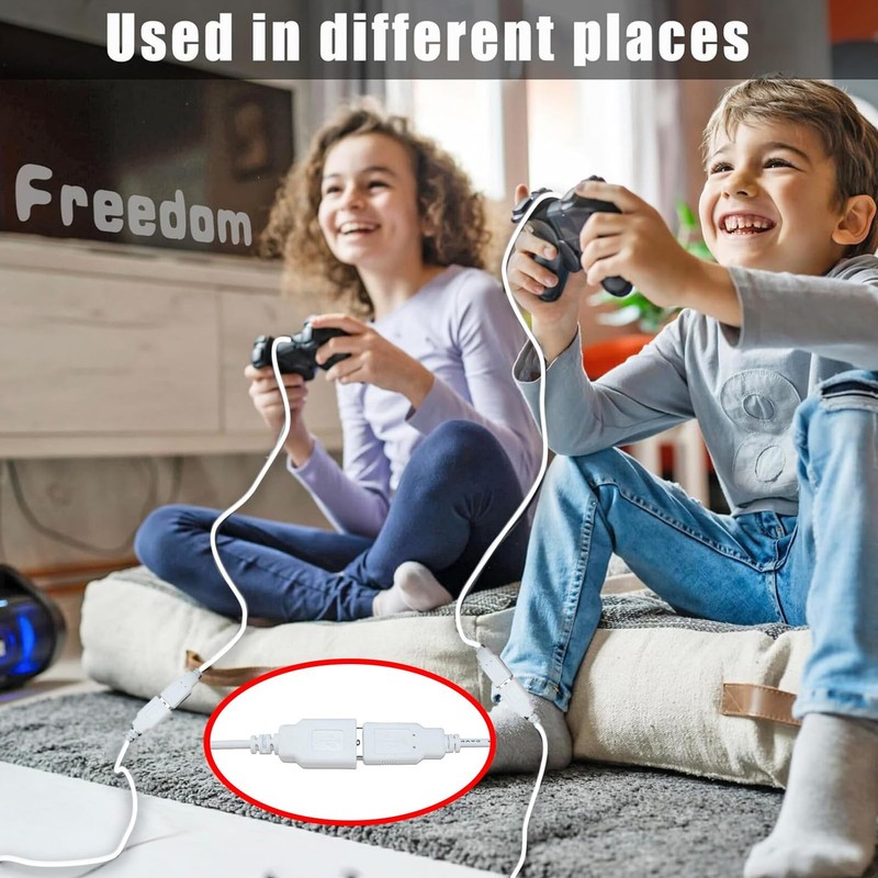 5 PCS USB Extension Cable 3Ft White A Male To Female Extender Cord 2.0 Bulk gallery