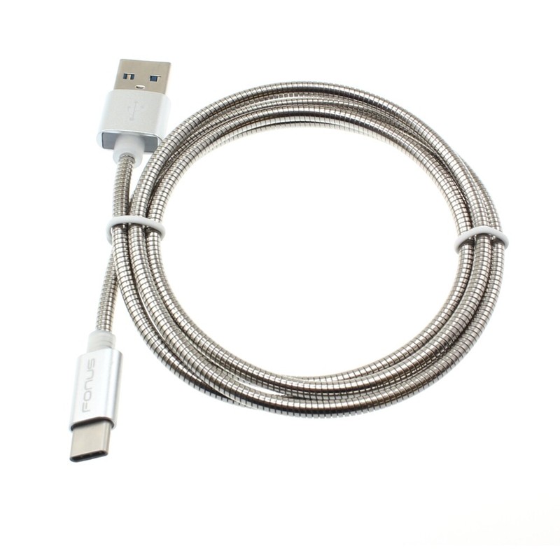 For Samsung Galaxy S23 S22 S21 Ultra Metal USB Cable 3ft Type-C Charger Cord