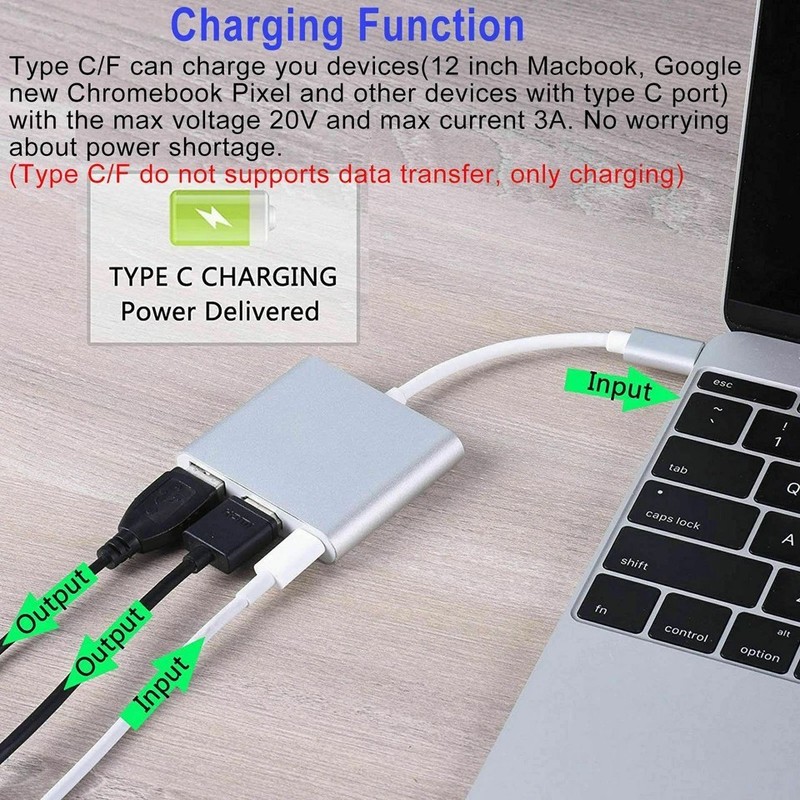 Type C USB 3.1 to USB-C 4K HDMI USB 3.0 Adaptr 3 in 1 Hub For Macbok Pro Special gallery