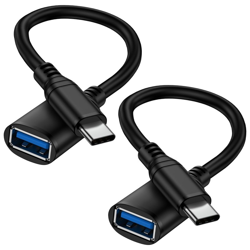 USB C to A Adapter Cable for Samsung Galaxy S26 Ultra S26+ 25 2-Pack
