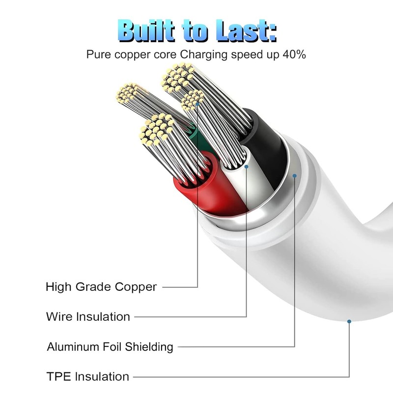 USB Fast Charger Cable Cord For iPhone 14 13 12 11 Pro Max XR SE XS X 8 7 6s Lot gallery