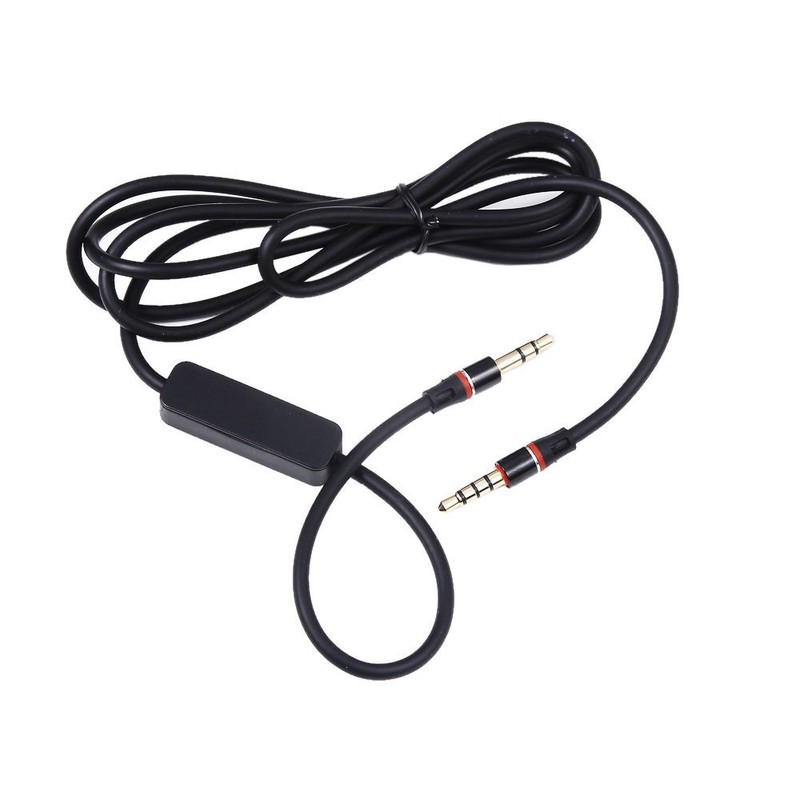 3.5mm 1/8″ Audio Cable Lead Car AUX Cord w/ MIC For Samsung On-Ear Headphone XN