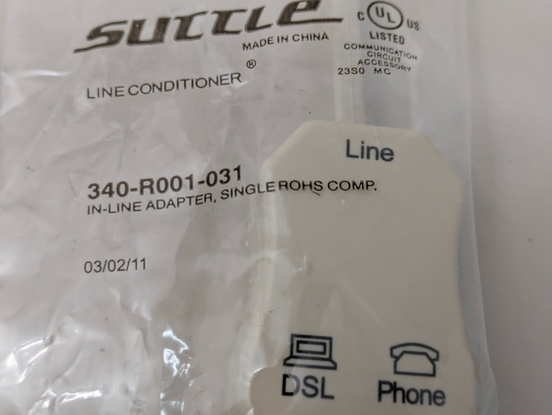 Phone Jack Splitter, in-line DSL Splitter Filter for Phone Line 900LCS-50E gallery