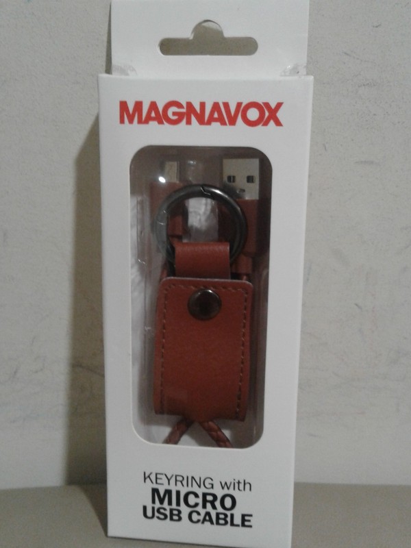New Magnavox Key Ring With Micro USB Cable