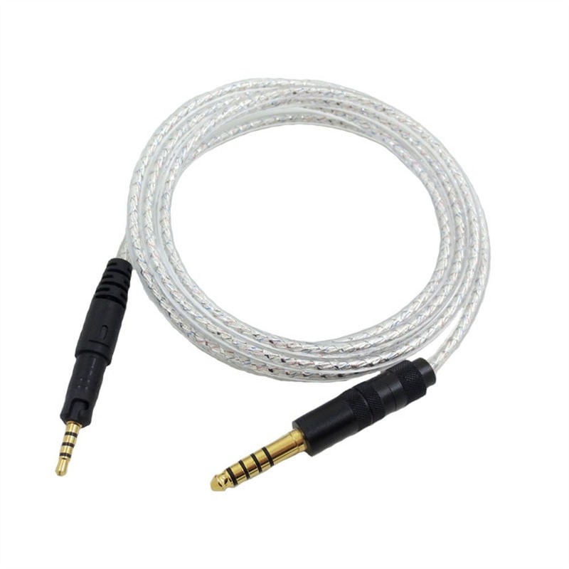 Three-Plug Silver-Plated Headphone Upgrade Cable 1 Set 4.4mm Headphone Cable gallery
