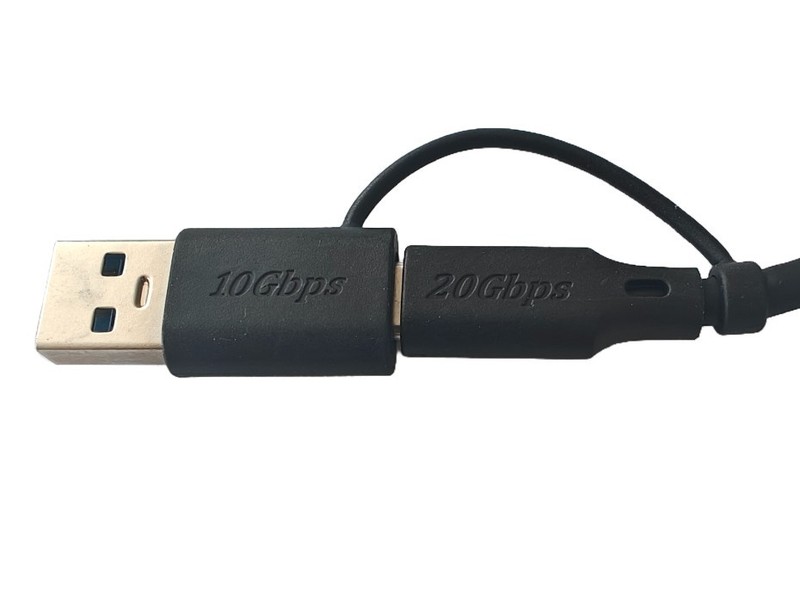 2 in 1 USB-C 3.2 Gen2 Cable 20Gbps 240W PD Fast Charging cable For Laptop 35cm gallery