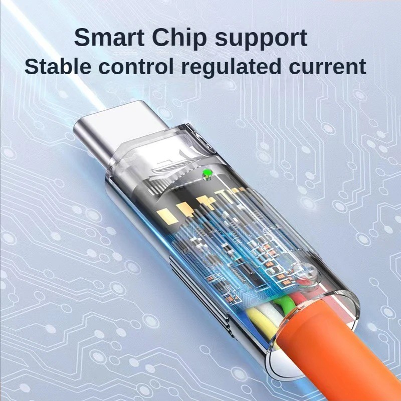 3PCS 120W USB C to C Super Fast Charging Cable Liquid Silicone Data Cord For S26 gallery