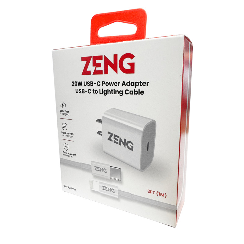 Zeng 20W USB-C Power Adapter & USB-C to IOS Cable gallery