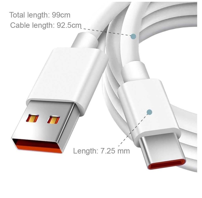 Flexible 1 Meter 120W USB C Charging Cable for Xiaomi gallery