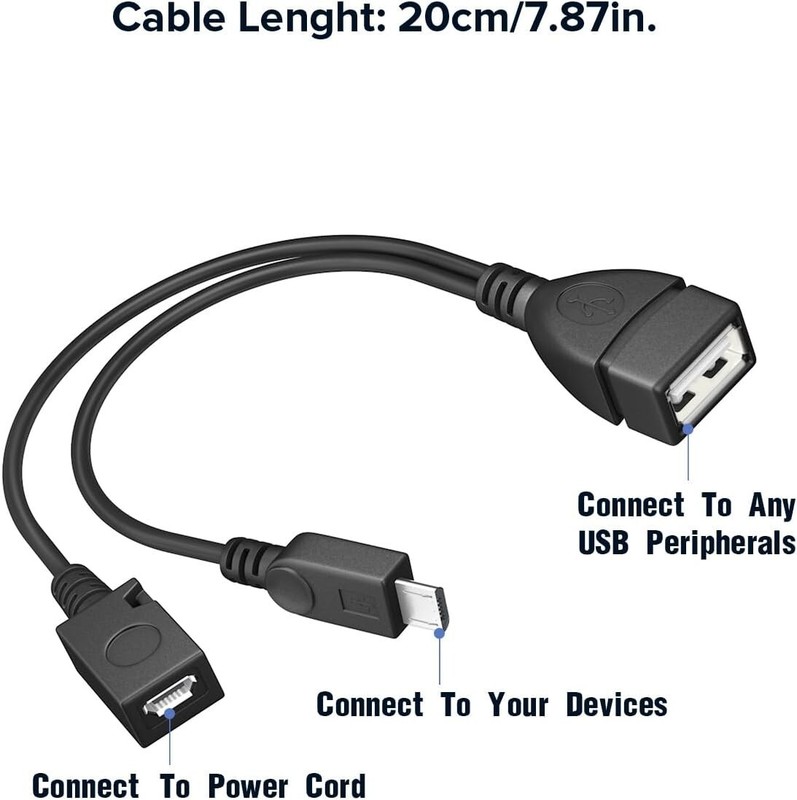 Essential OTG Cable & Power Adapter Replacement for Fire Stick & Game Consoles gallery