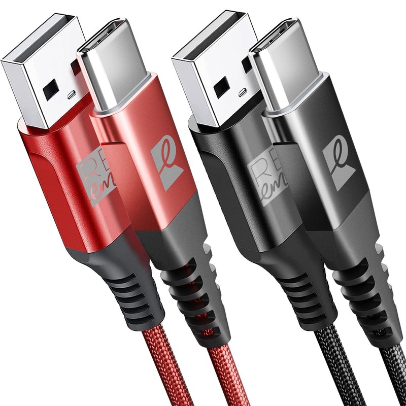 Heavy Duty USB Type C Charging Cable Braided Fast Phone Charger Long Lead 1m 2m gallery