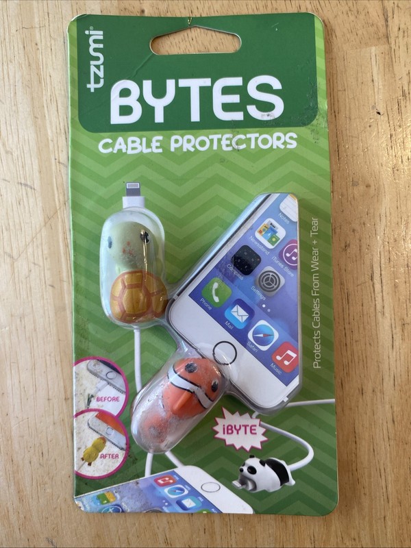 Tzumi Bytes Charge Pack Cable Protectors & Wall Plug Adapter Set Item No. 7148