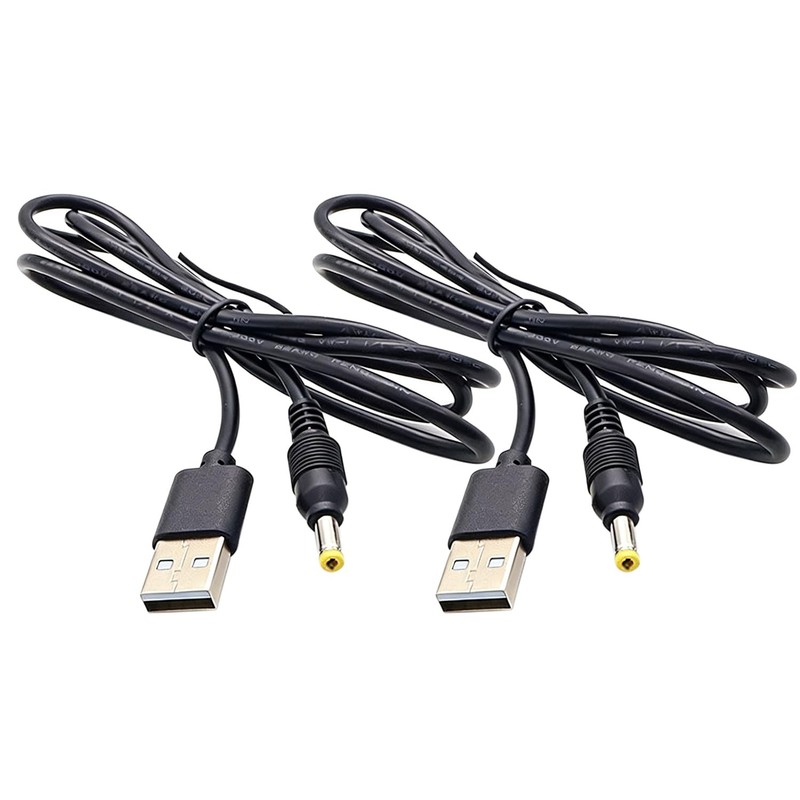 2Pcs USB A to DC 4.0mm x 1.7mm Power Cable 3FT, USB 2.0 A to DC 4.0 x 1.7mm P...