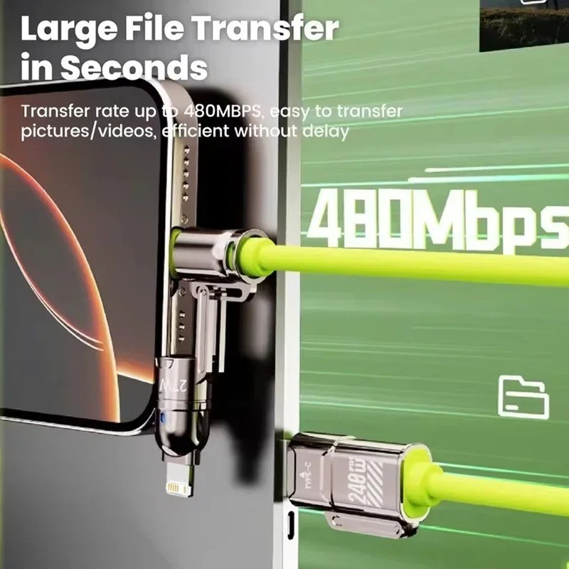 Super Fast Charging 4 In 1 Data Cable gallery