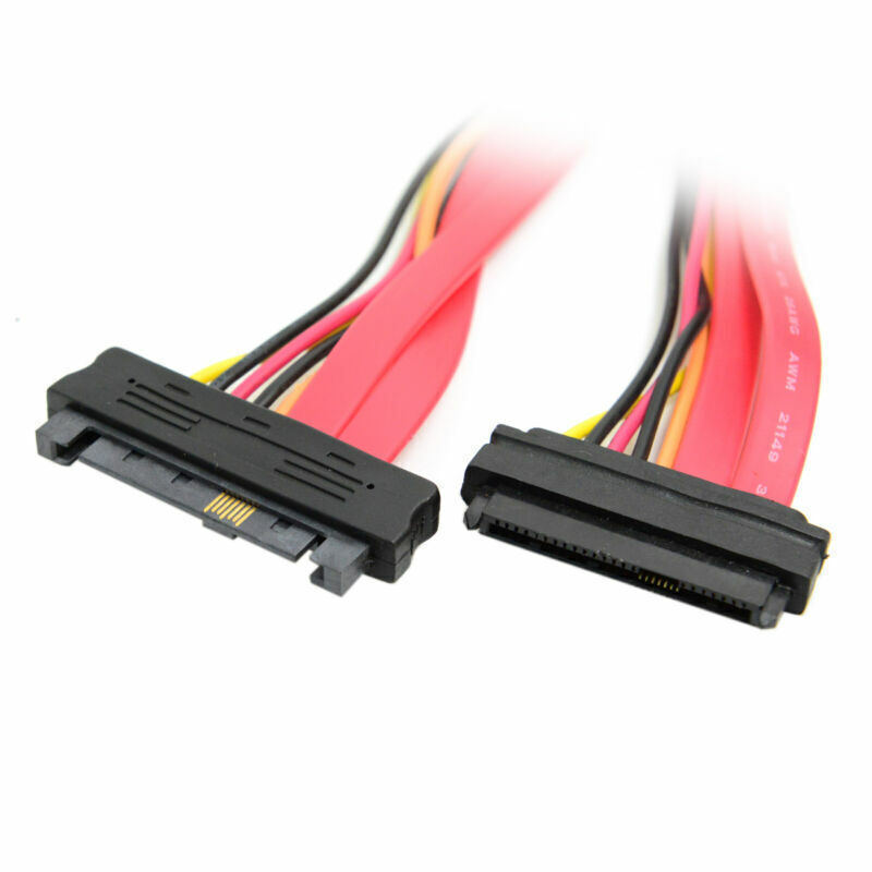 NFHK SAS Hard Disk drive SFF-8482 SAS 29Pin Male to Female extension Cable 50cm